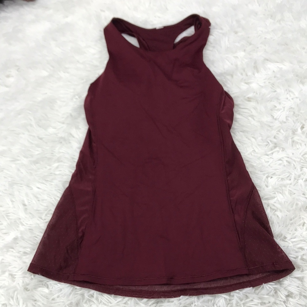 Lululemon Body Con Tank Deep Rouge